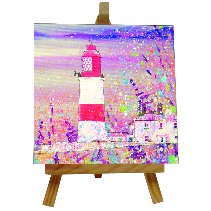 Souter Lighthouse Tile with Easel